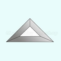 Bevel driehoek, 76 x 76 x 108 mm